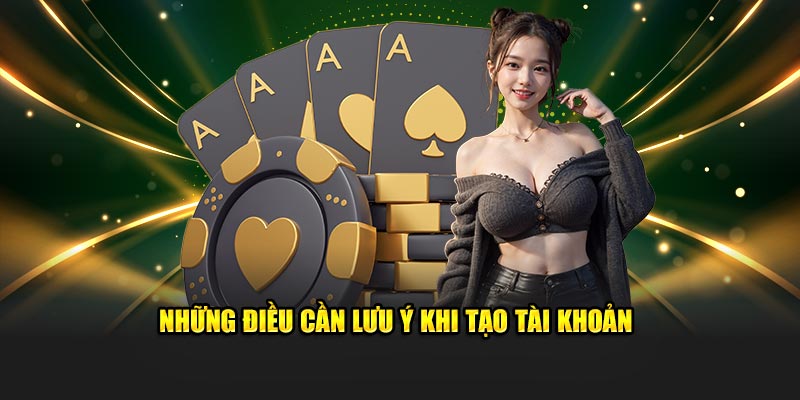 Lưu ý để việc tạo tài khoản suôn sẻ